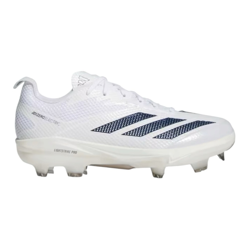 adidas Adizero Electric 2.0 TPU Baseball Cleats White Navy Men's Size 11 JI1486